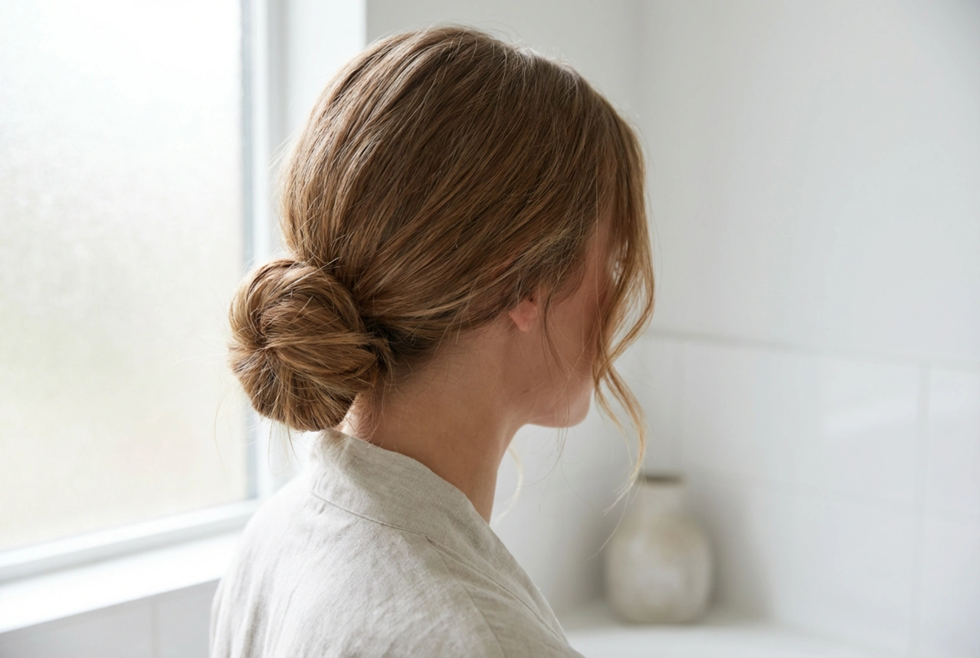 Coiffures pour cheveux mi-longs : demi-chignons, chignons bas et tresses lâches