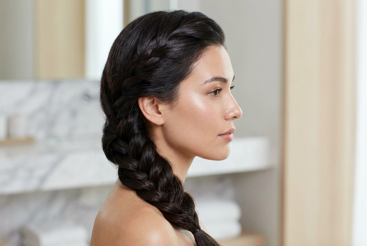 Coiffures avec tresse sur le côté : comment tresser et fixer pour que ça tienne toute la nuit