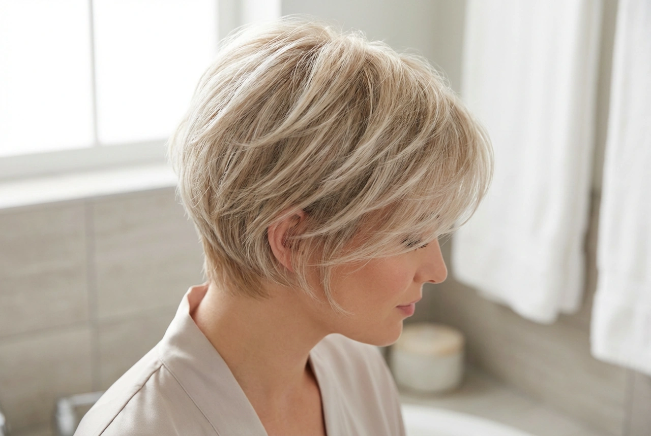 Cheveux courts dégradés : comment les sécher et les coiffer pour ajouter du volume