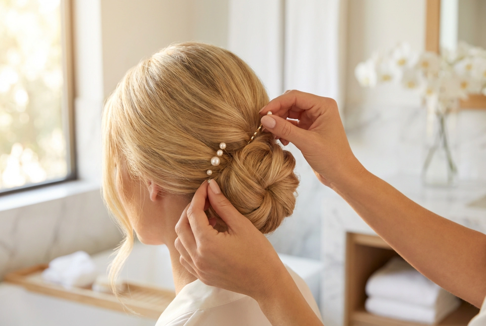 Coiffure de mariage facile : préparation, coiffage et fixation étape par étape