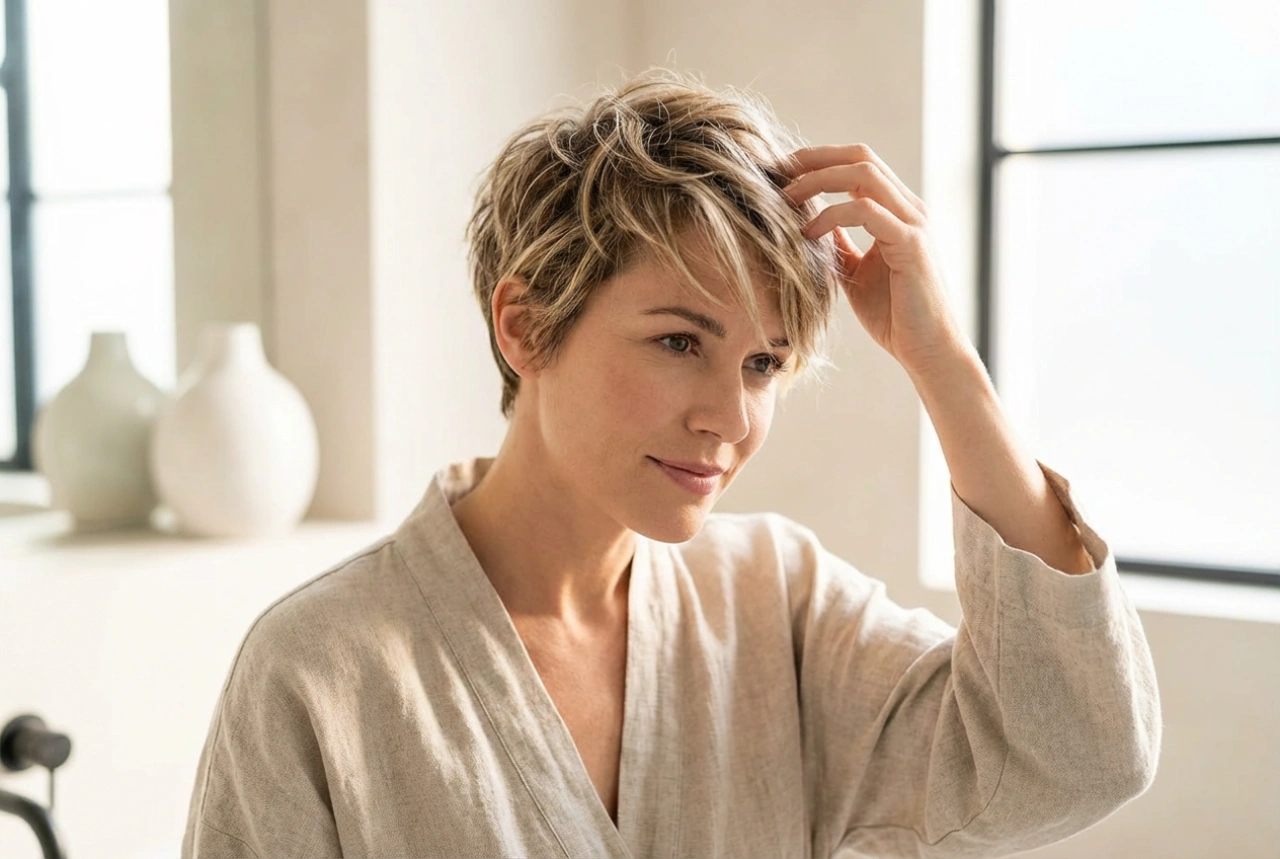 Idée de coiffure sympa pour cheveux courts : coiffage rapide et tenue longue durée