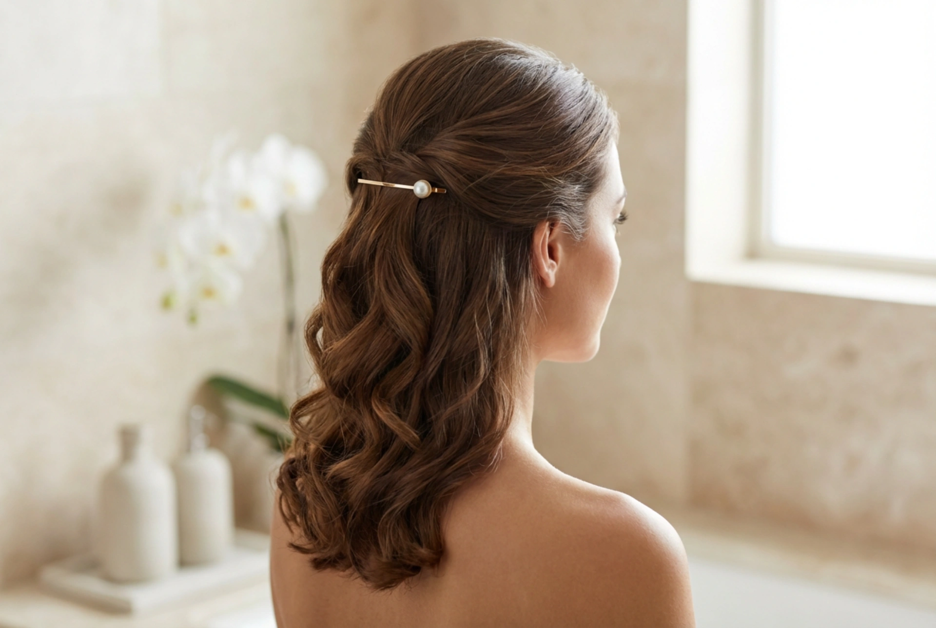 Coiffure de mariage pour cheveux mi-longs : inspirations et conseils pour une tenue durable