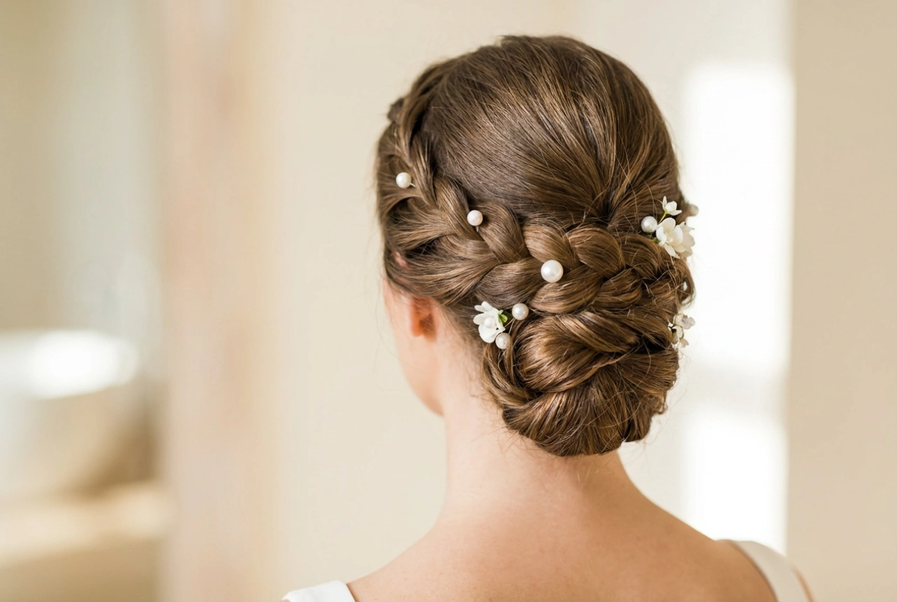 Coiffure de mariée : préparation des cheveux, chignon et fixation