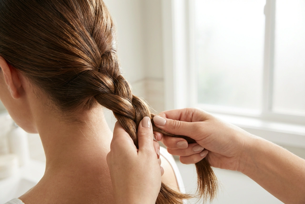 Coiffure avec tresses : tissages simples, sections et fixation