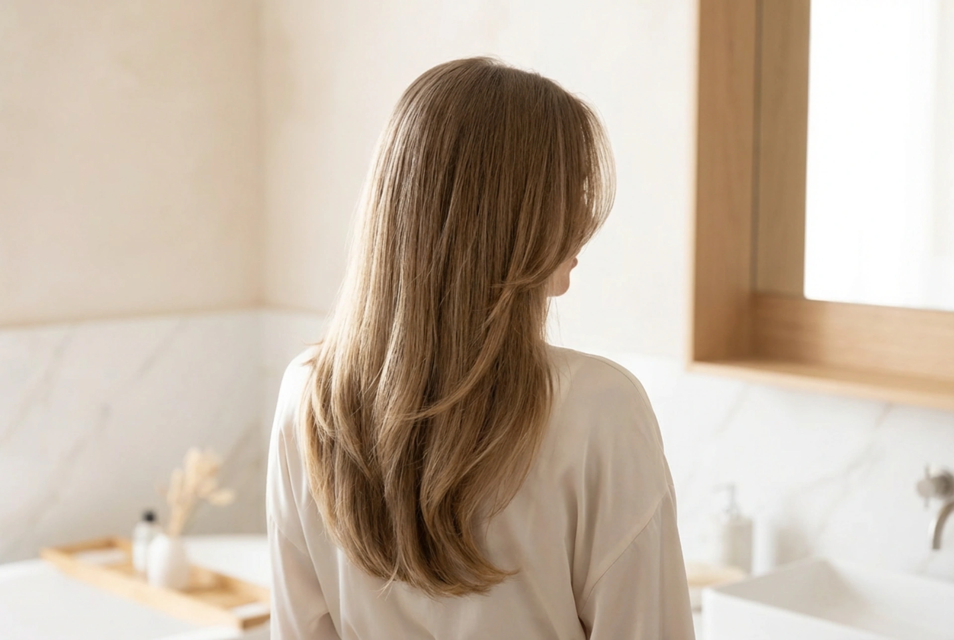 Cheveux longs dégradés : face framing, coupe en U et soin du volume