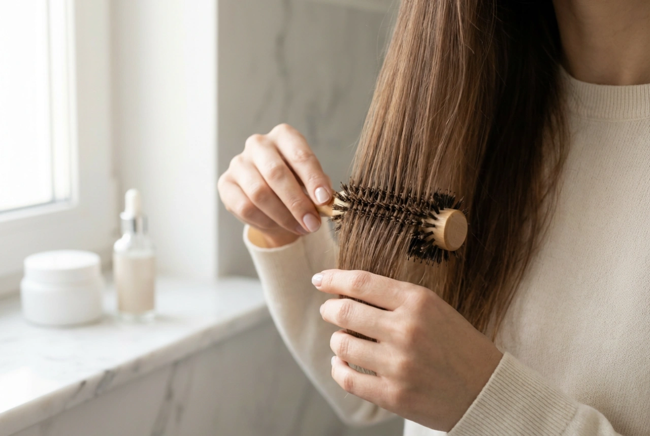 Frange longue sans effort : coupe, séchage et techniques de coiffage