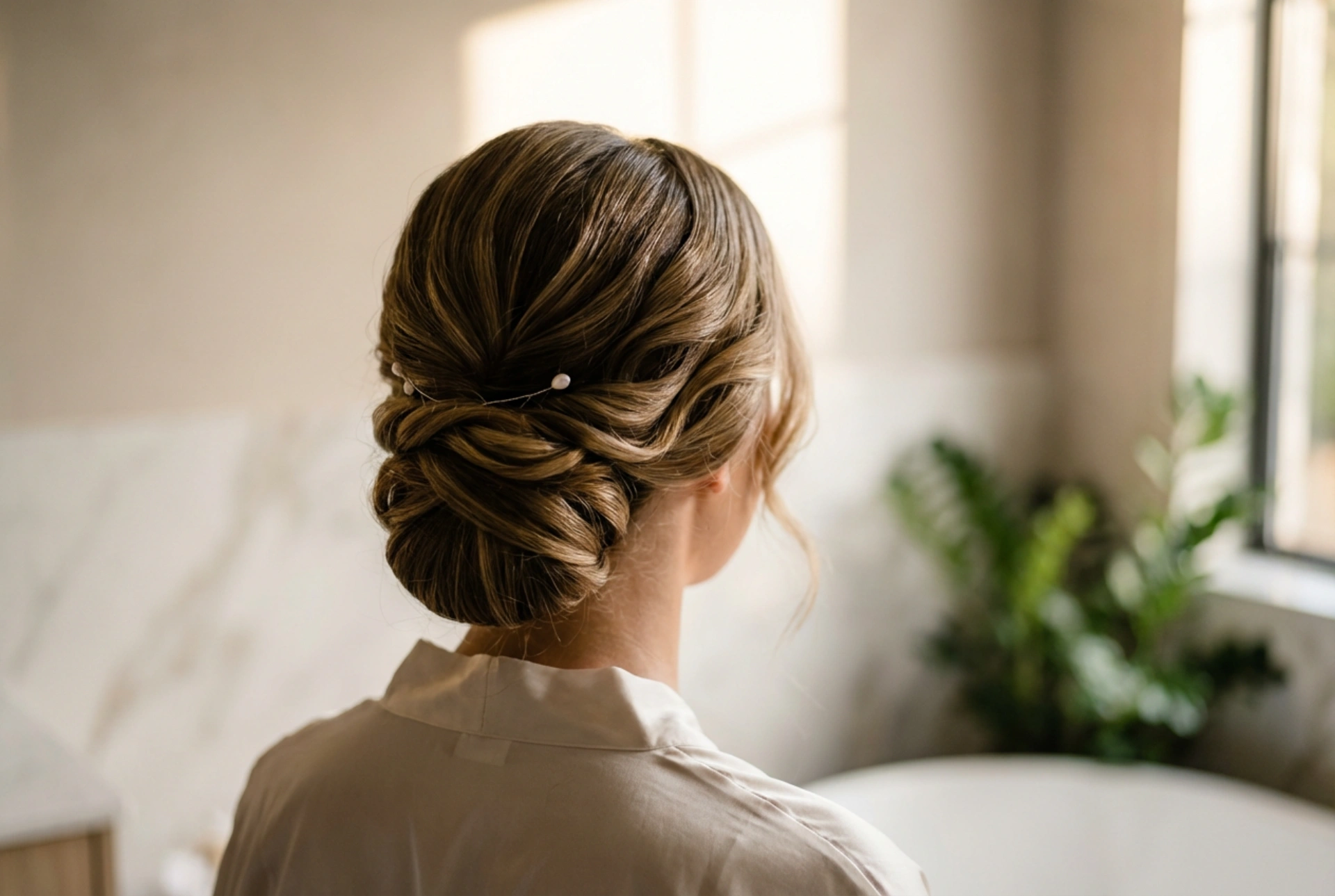 Coiffures de mariage élégantes pour la maman : chignons, ondulations et longue tenue