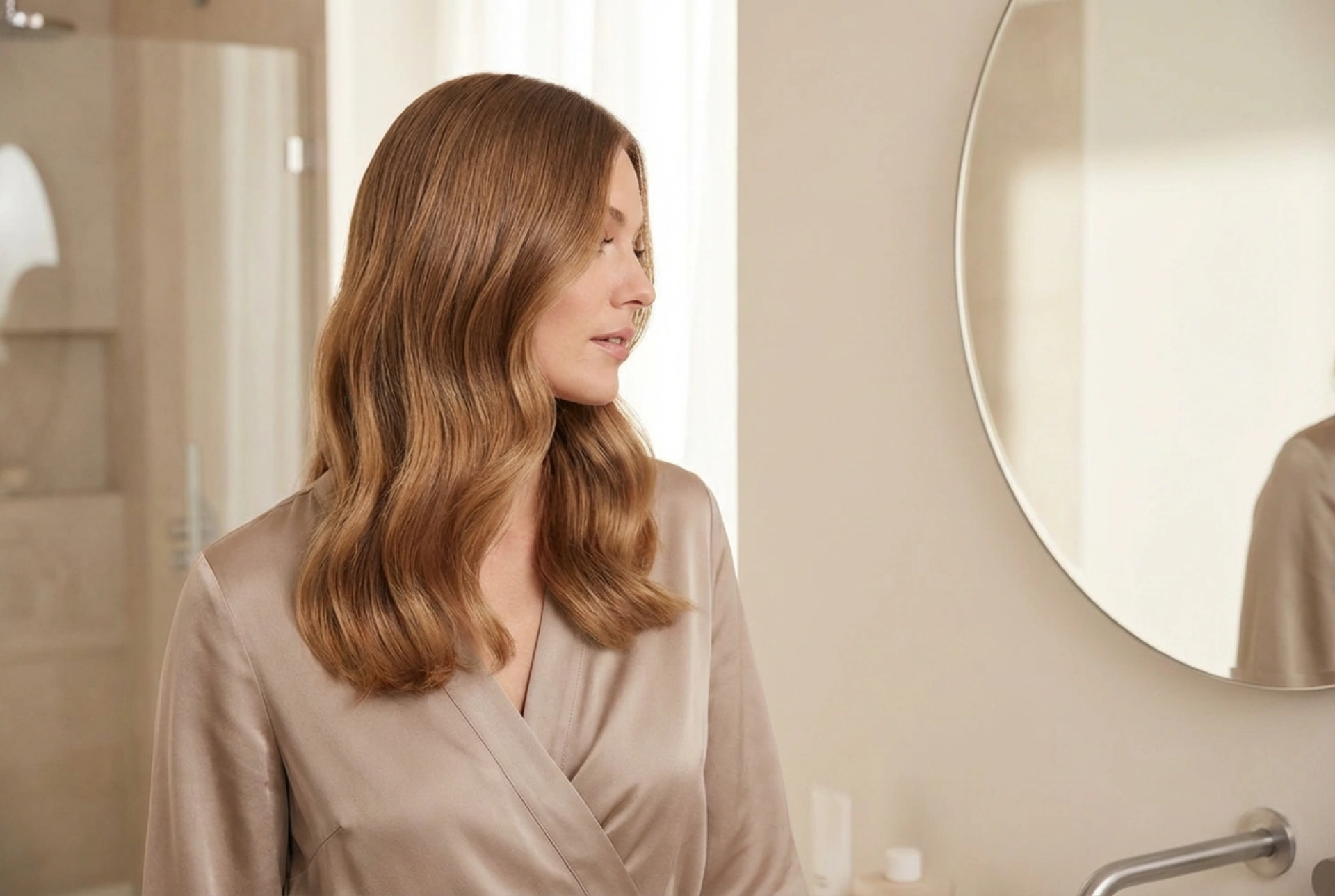 Ondulations pour un mariage sur cheveux mi-longs : durabilité et finition lisse