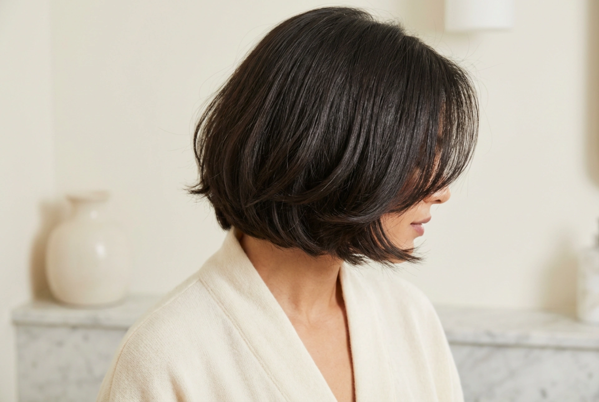 Coupe au carré : comment coiffer et donner du volume aux mèches autour du visage