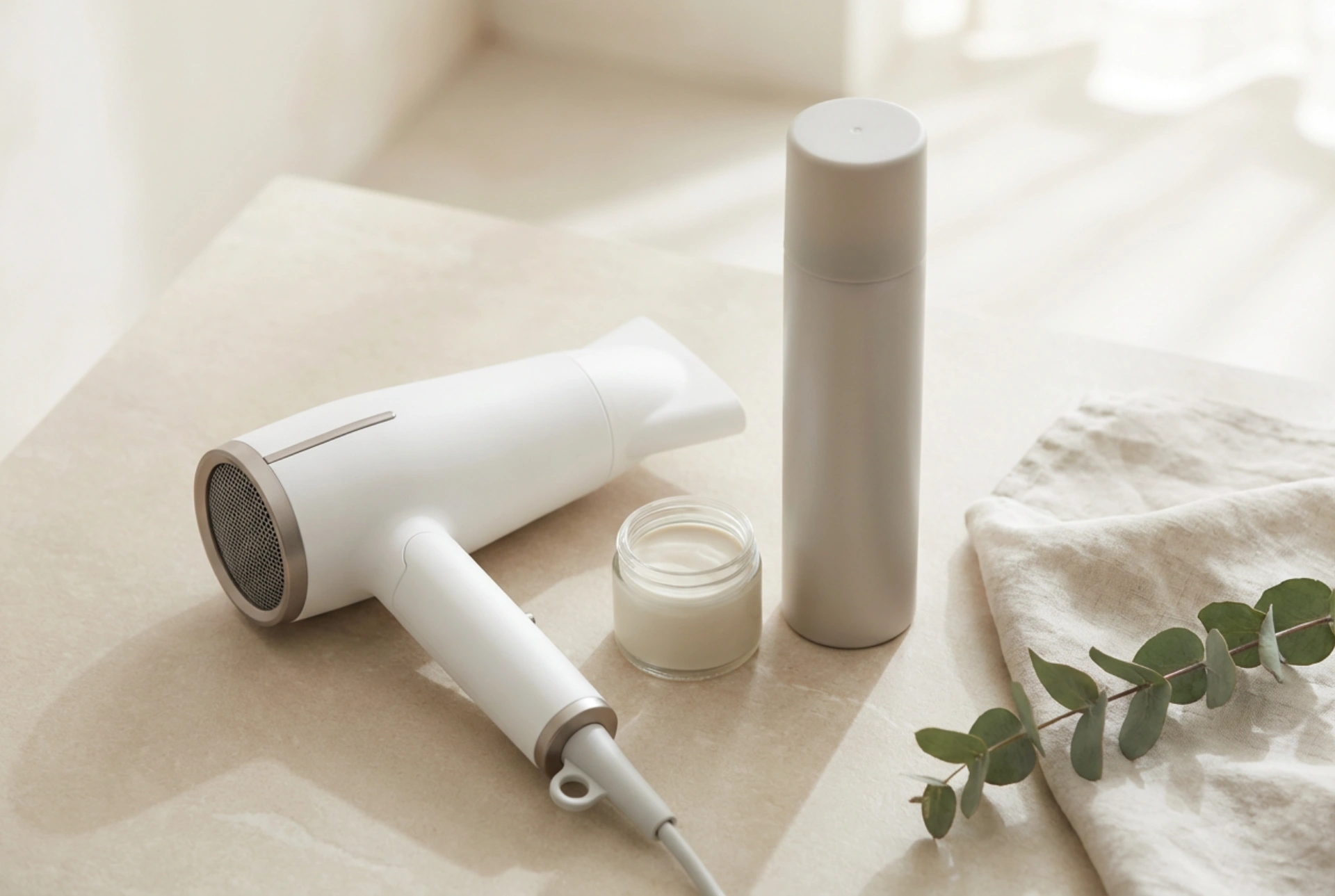 Coiffer une coupe courte sans épis : séchage, pâtes et laques