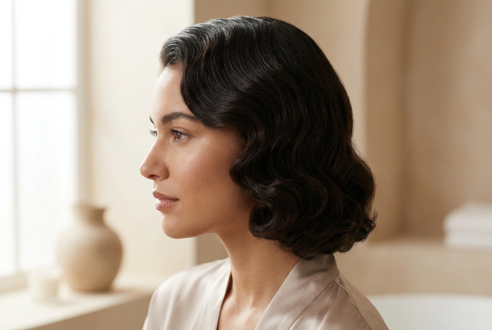 Glamour rétro des années 20 : comment réaliser des crans élégants sur cheveux longs