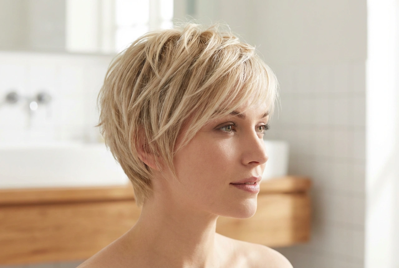 Mèches courtes et texturées : la coupe garçonne hérissée pas à pas