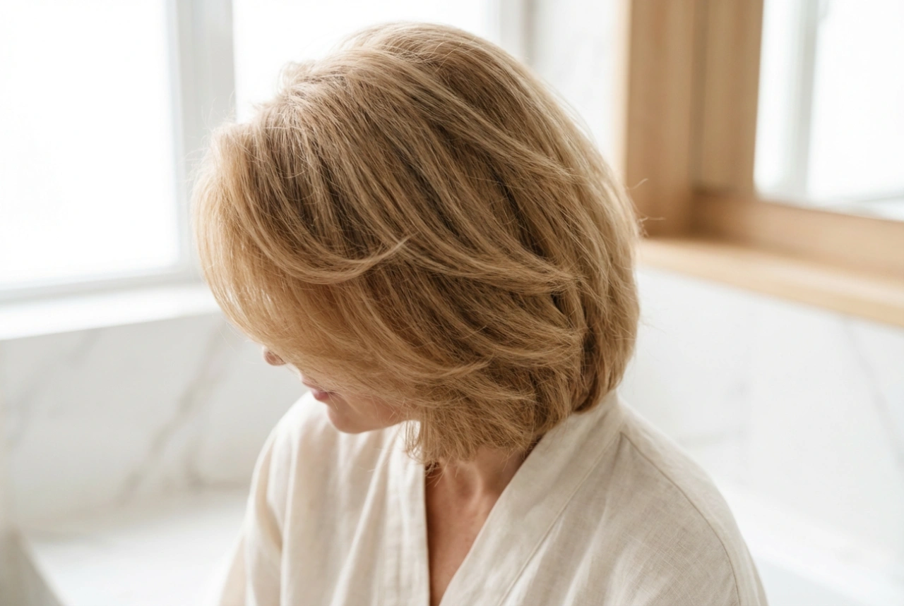 Masquer les zones clairsemées : coiffures pour cheveux fins et tempes dégagées sans crêpage
