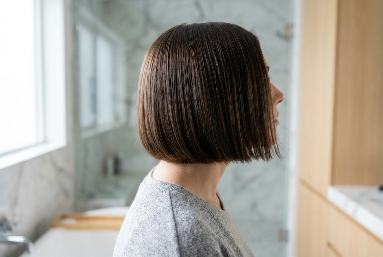 Une coupe signature : la coiffure Simona, coiffage et tenue