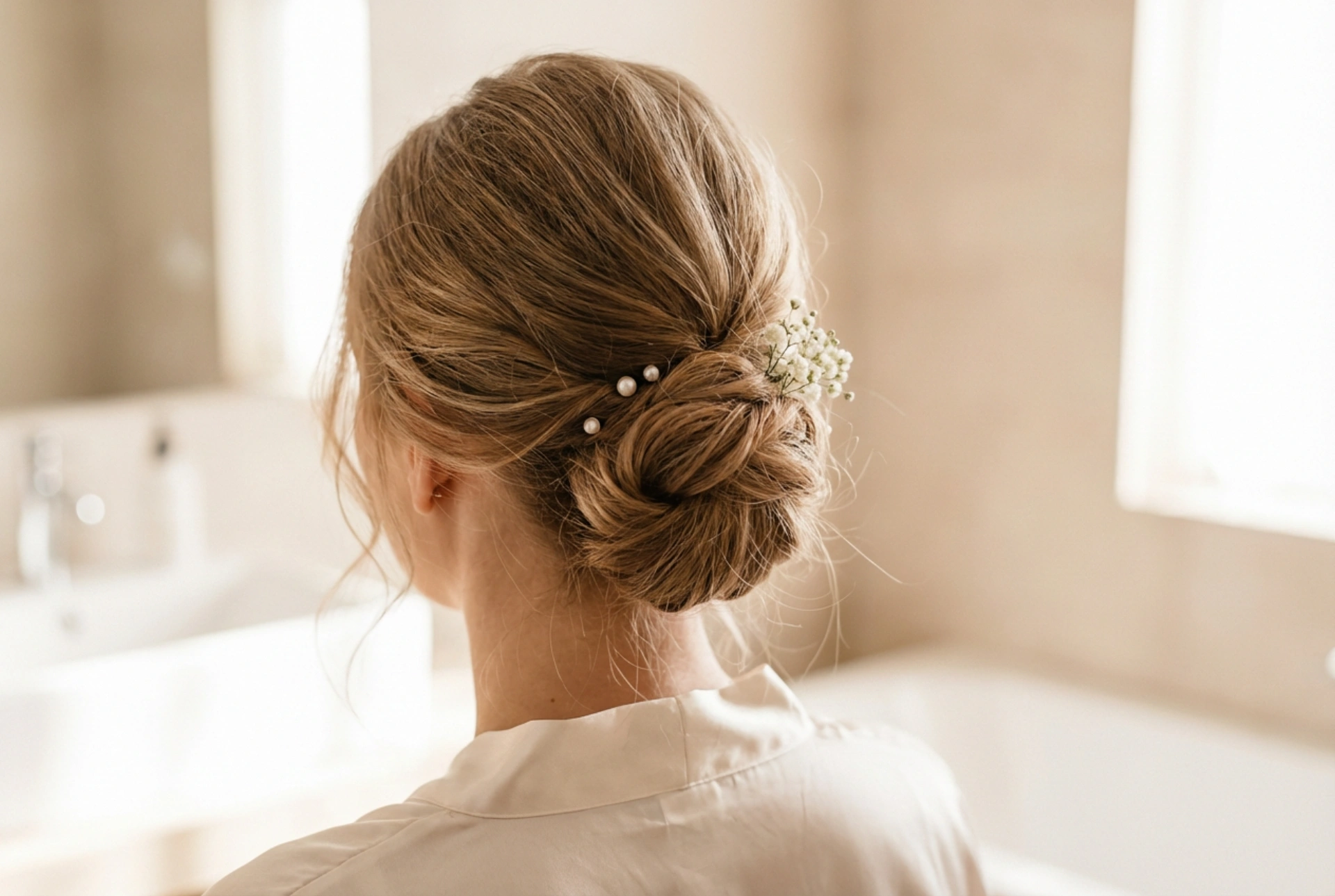 Mèches délicates, grand effet : coiffure de mariage pour cheveux fins
