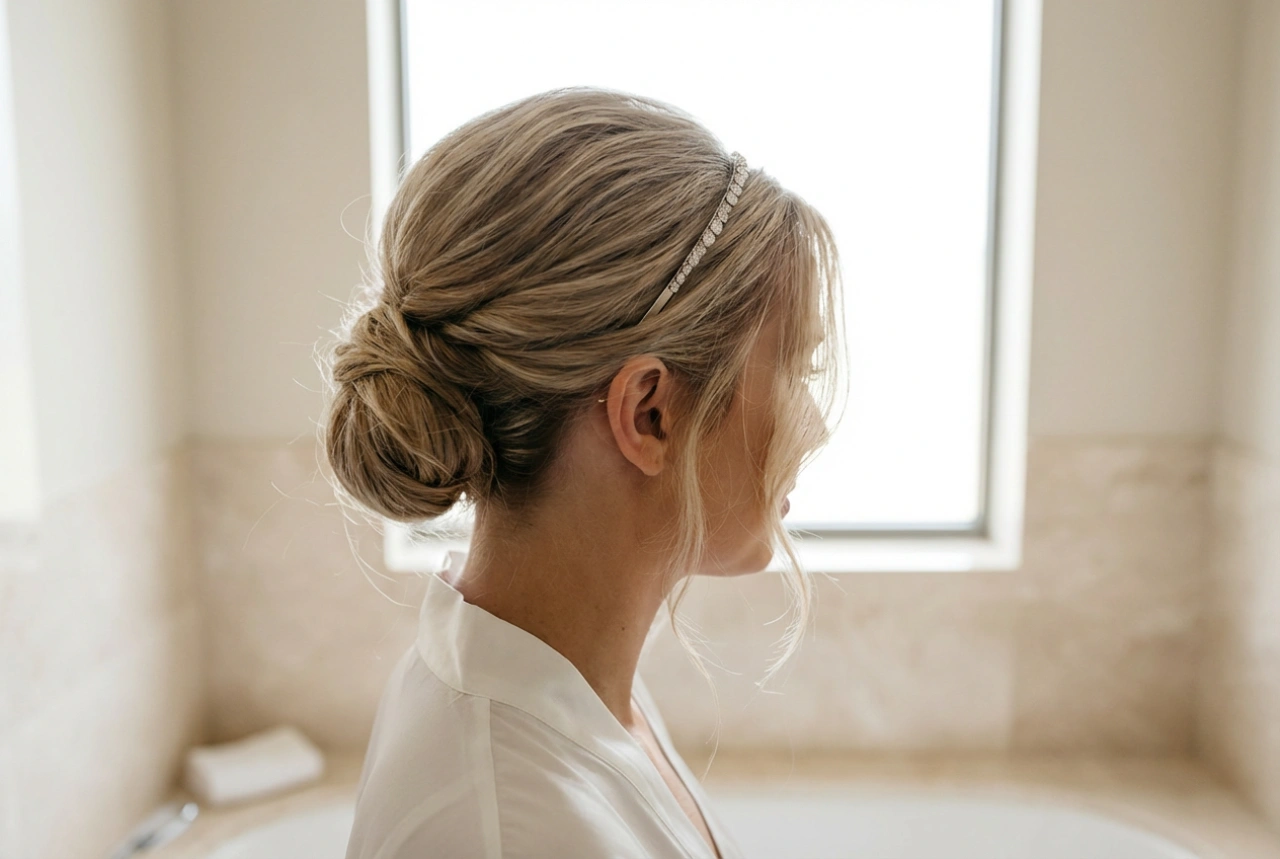 Coiffure de mariage avec headband : comment le choisir et le fixer pour qu'il tienne toute la journée