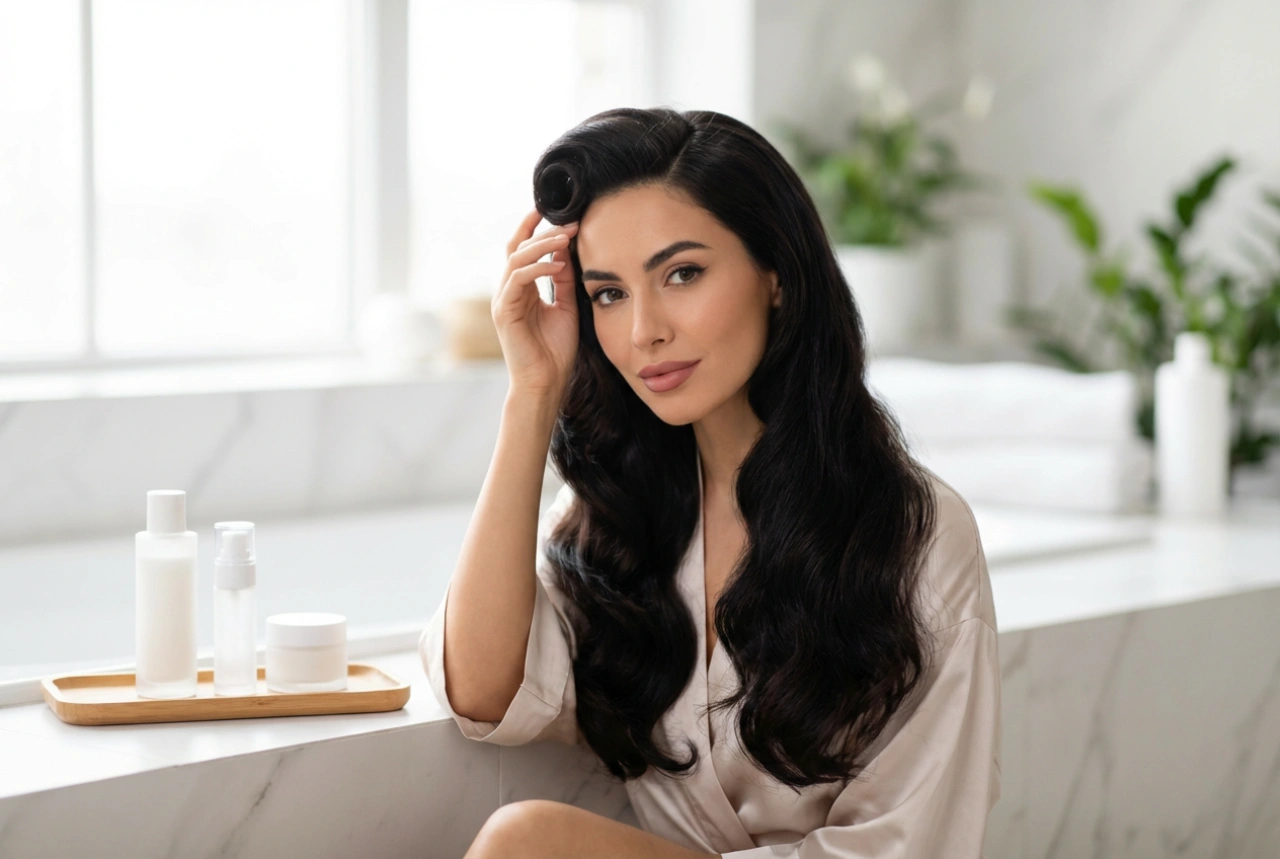 Coiffures des années 50 pour cheveux longs : boucles, victory rolls et chignons élégants
