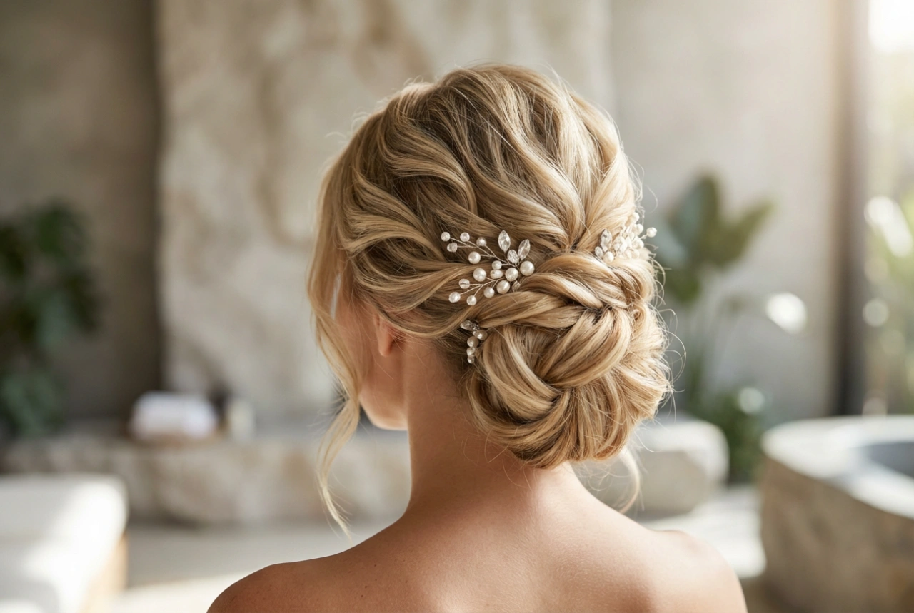 Chignons bouclés pour un mariage : coiffures élégantes étape par étape