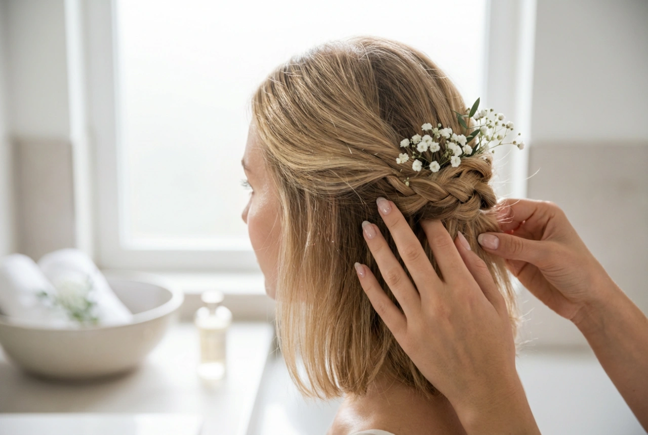Coiffures de mariage pour cheveux mi-longs : idées et tutoriels pas à pas