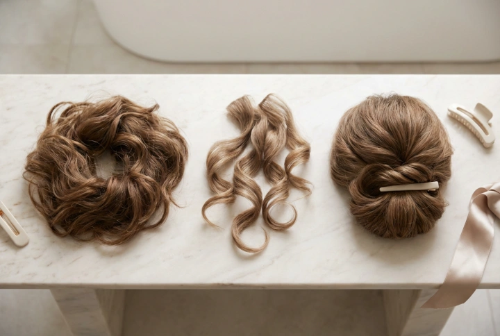 Coiffures pour cheveux mi-longs : boucles, ondulations et chignons