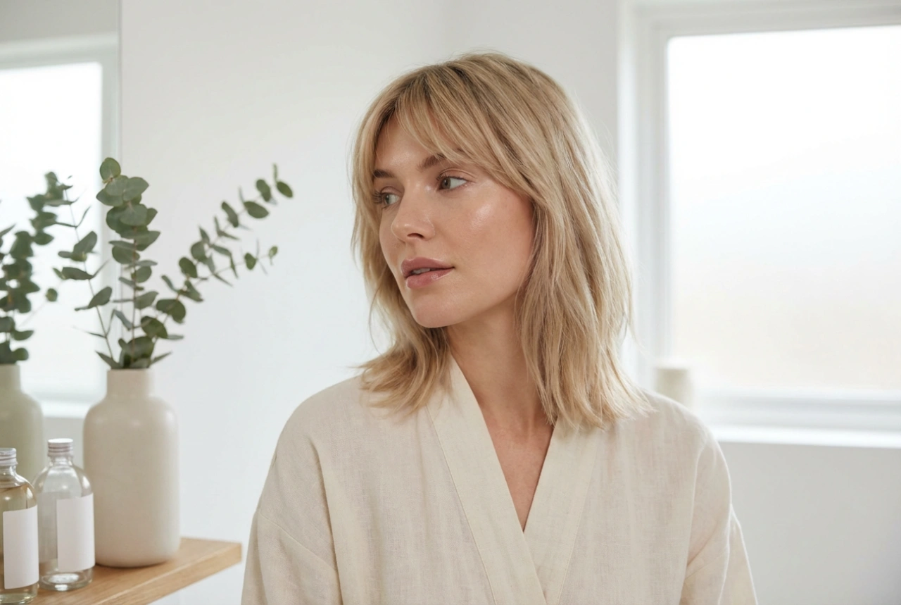 Coupes mi-courtes avec frange : comment les coiffer sans les alourdir