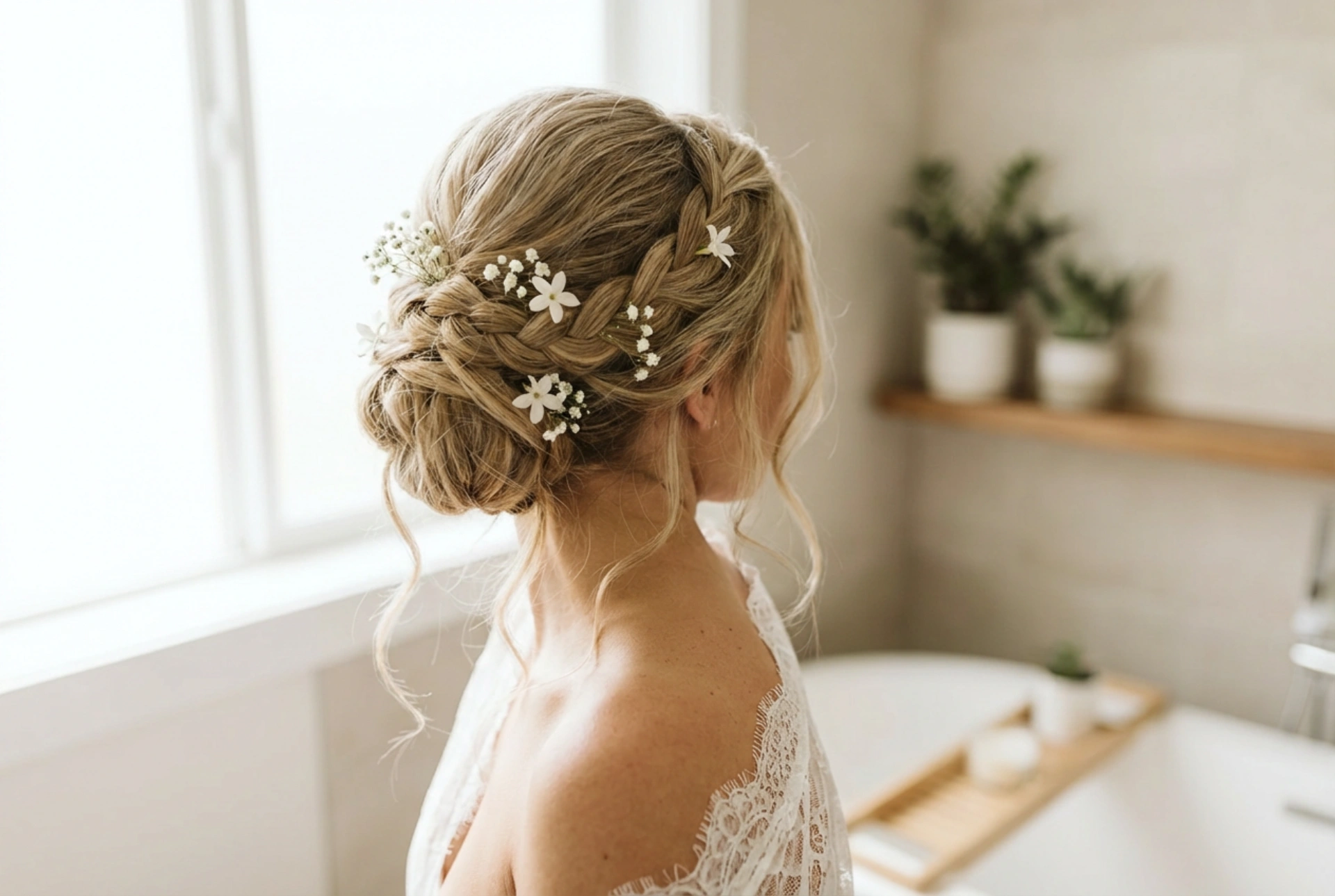 Coiffures de mariage pour cheveux longs : chignons et ondulations romantiques
