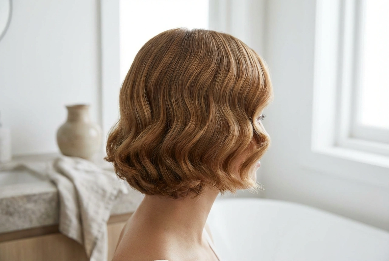 Coiffures de mariage pour cheveux courts : ondulations, gel et tenue longue durée