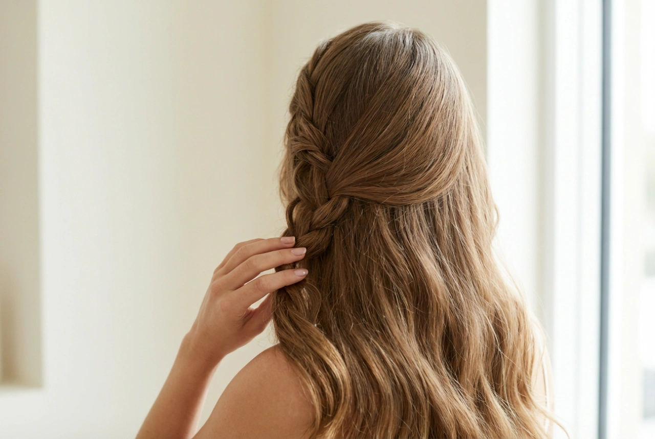 Coiffures pour cheveux longs : ondulations, tresses et chignons rapides