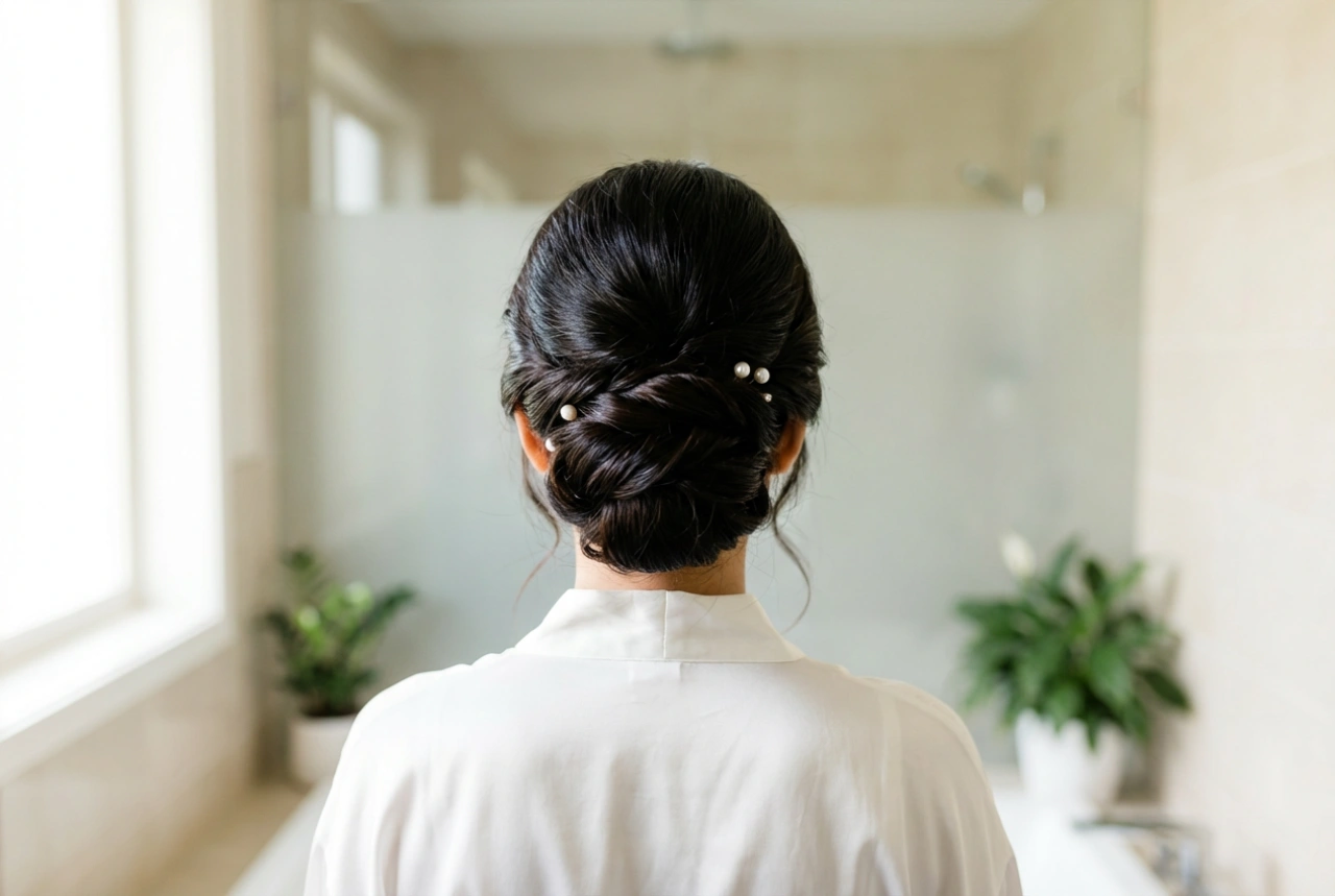 Coiffures de mariage pour cheveux lisses : des chignons élégants et durables
