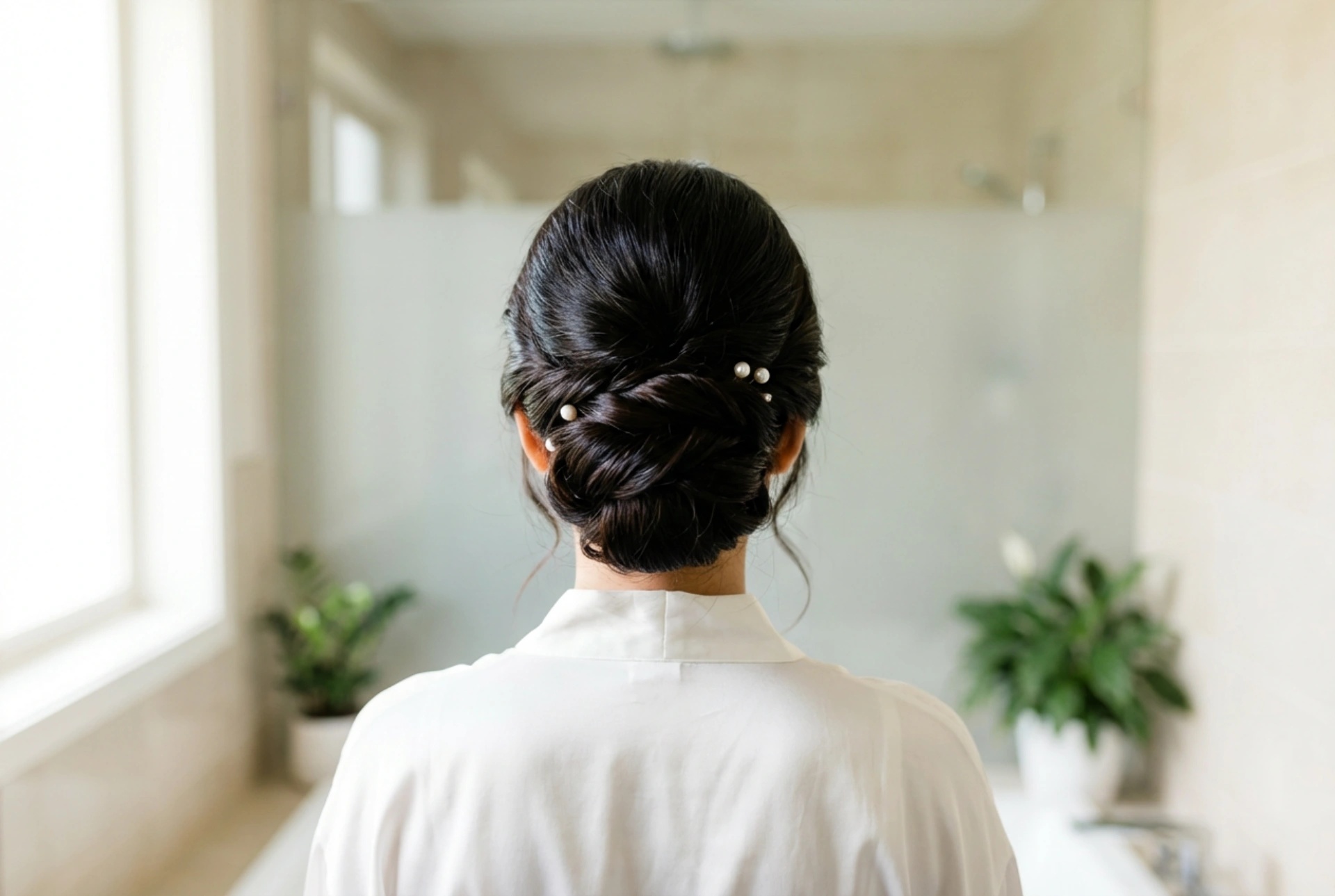 Coiffures de mariage pour cheveux lisses : des chignons élégants et durables