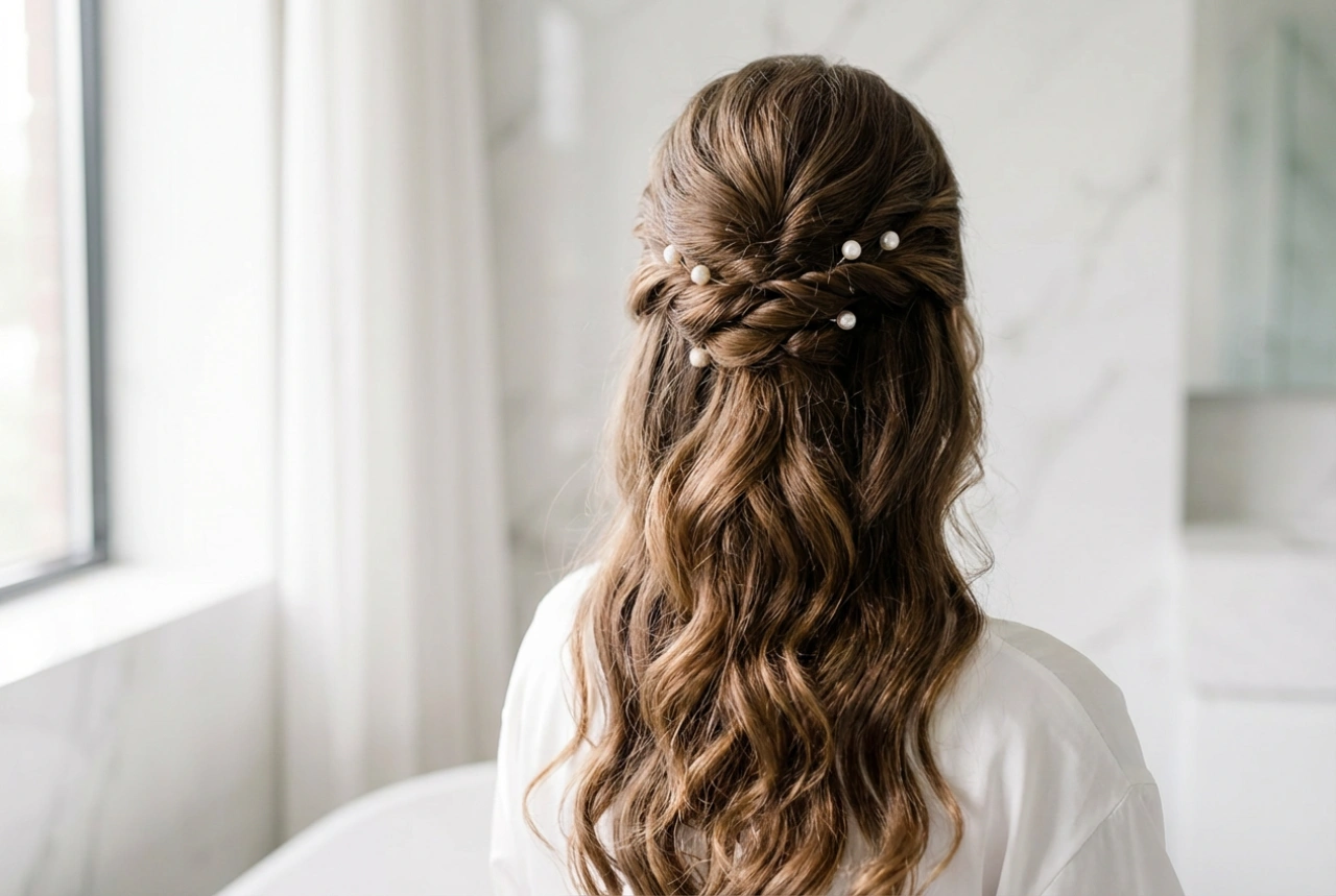Coiffures de mariage pour cheveux longs : un effet romantique et durable étape par étape