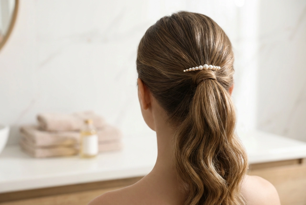 Queue de cheval de mariage : versions élégantes et fixation forte
