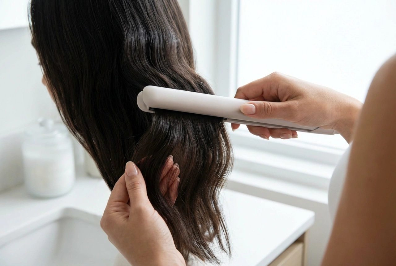 Fer à onduler : des ondulations régulières étape par étape, réglages de température et finitions