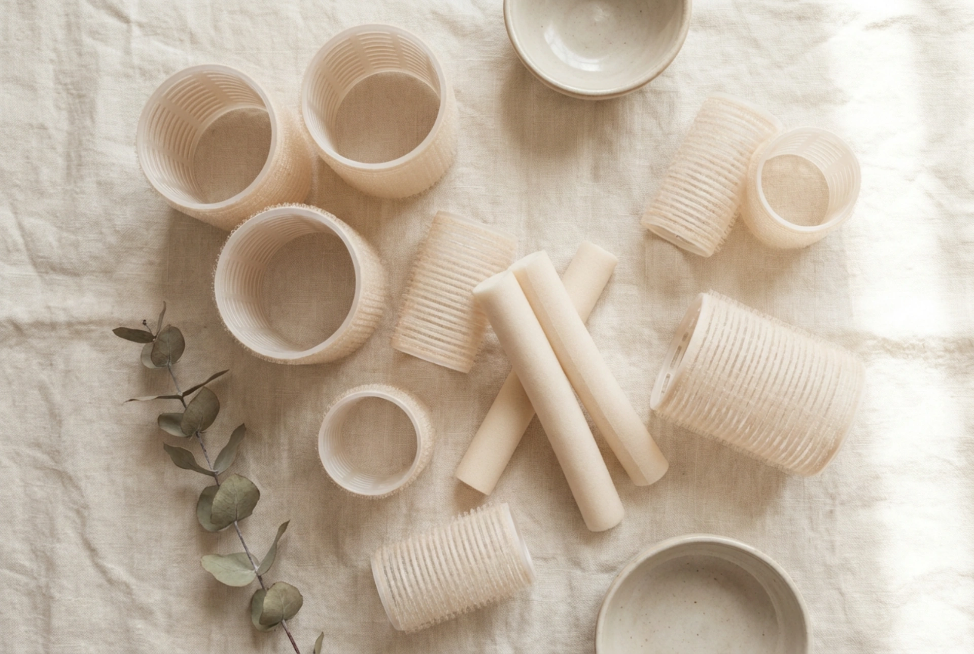 Rouleaux pour cheveux : types, choix du diamètre et pose étape par étape