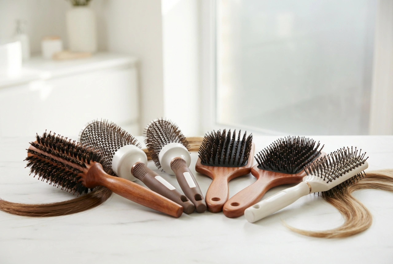 Brosse de coiffage : comment choisir la forme et structurer différentes longueurs