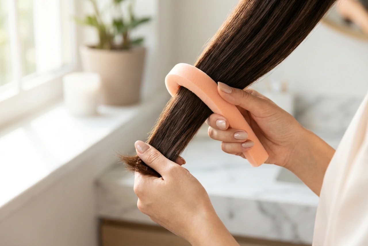 Rouleau pour boucler les cheveux : pose, fixation et retrait sans frisottis