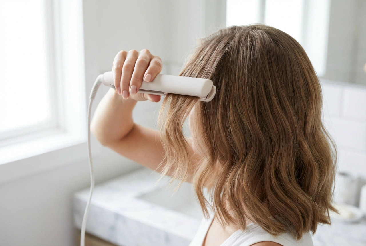Mini fer à gaufrer pour cheveux : volume à la racine et texture au quotidien