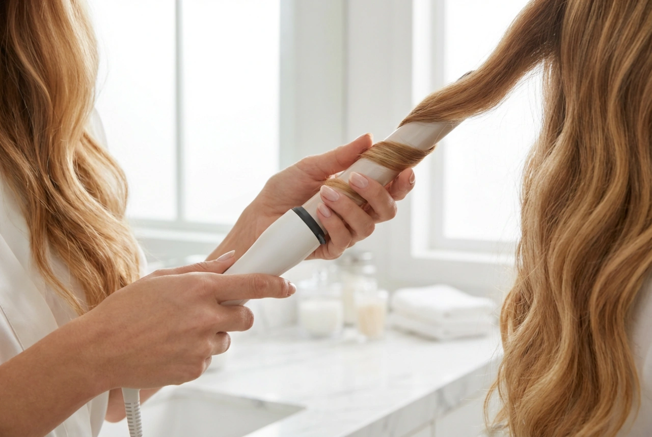 Fer à boucler pour cheveux longs : choix du diamètre, technique et tenue