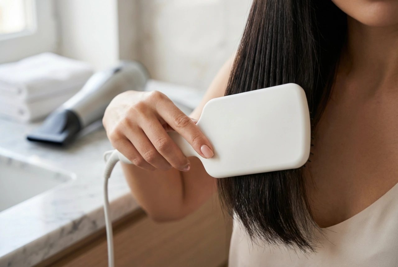 Sèche-cheveux pour lisser les cheveux : brosses lissantes et technique de séchage