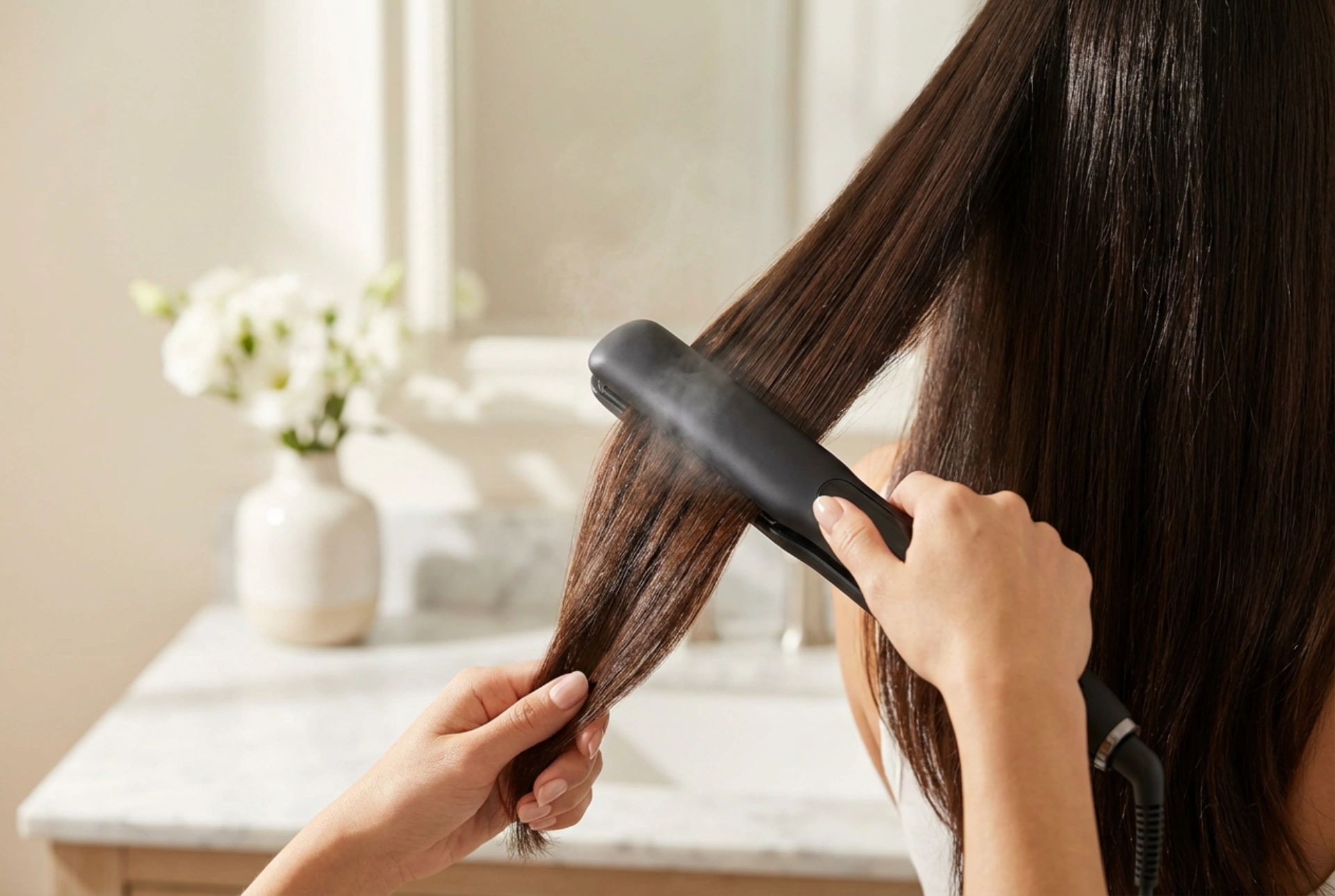 Lisseur à vapeur : lissage en douceur et protection des pointes