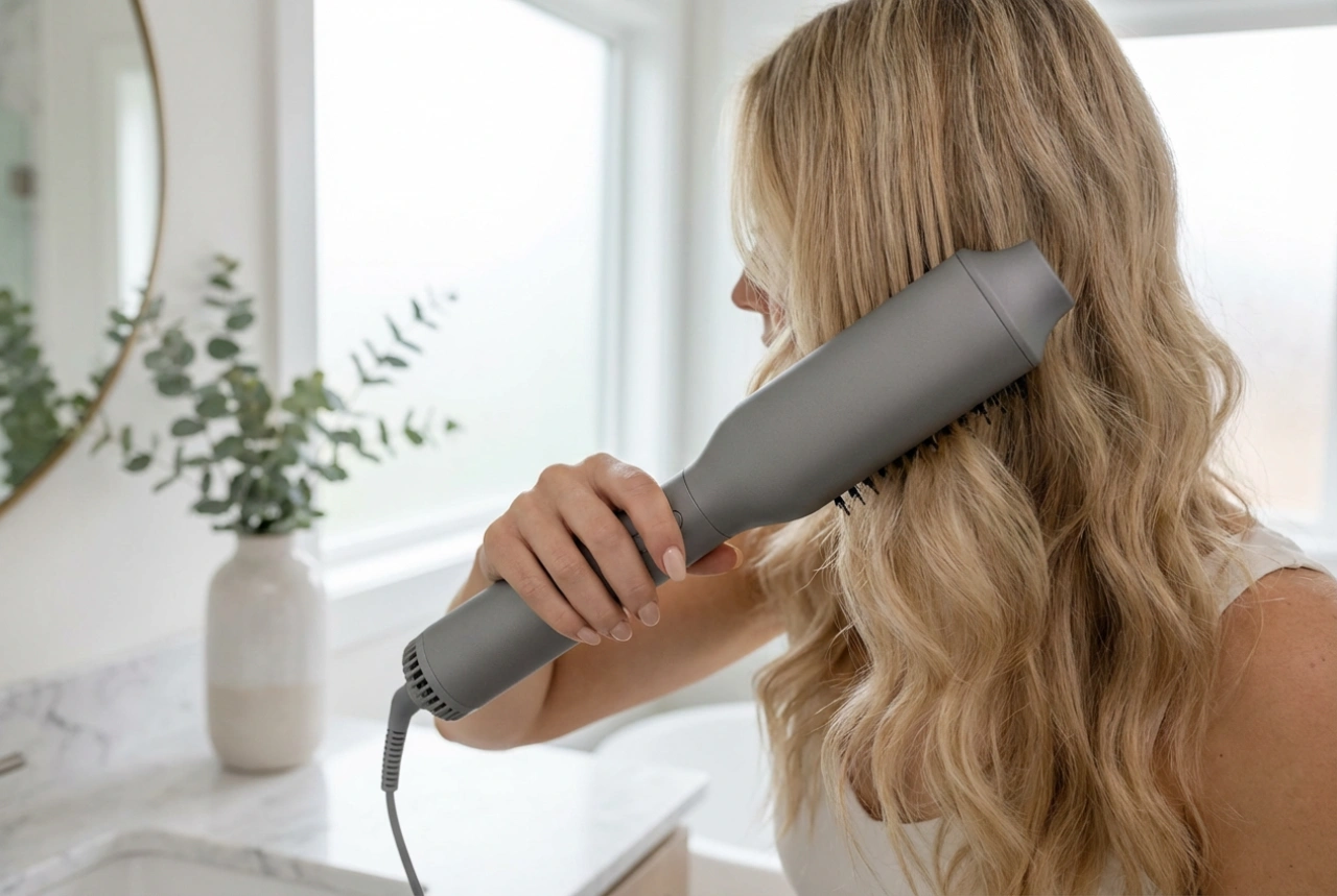 Brosse soufflante rotative : volume et ondulations en un seul appareil