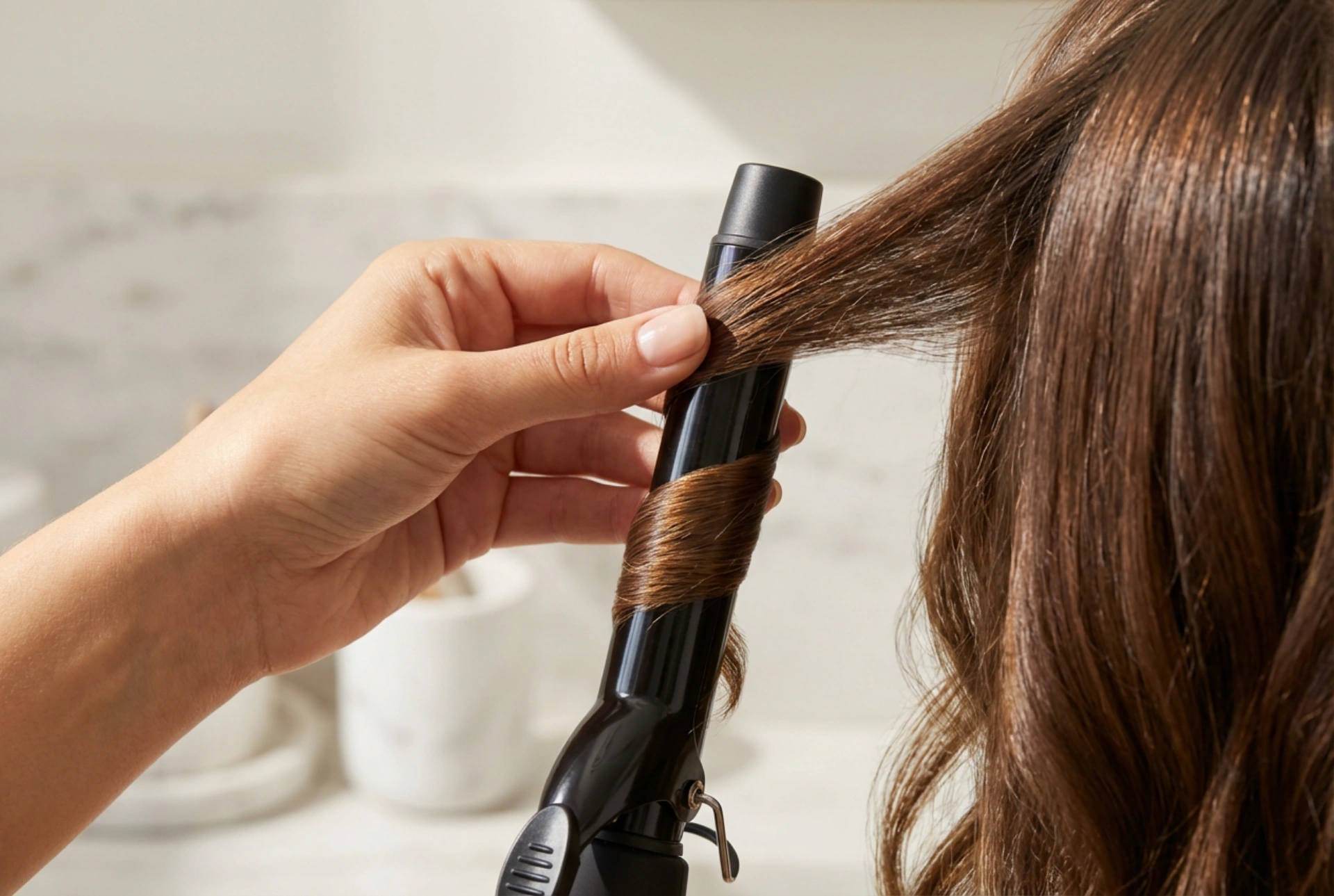 Fer à boucler spirale : des boucles rebondies et une technique d'enroulement uniforme