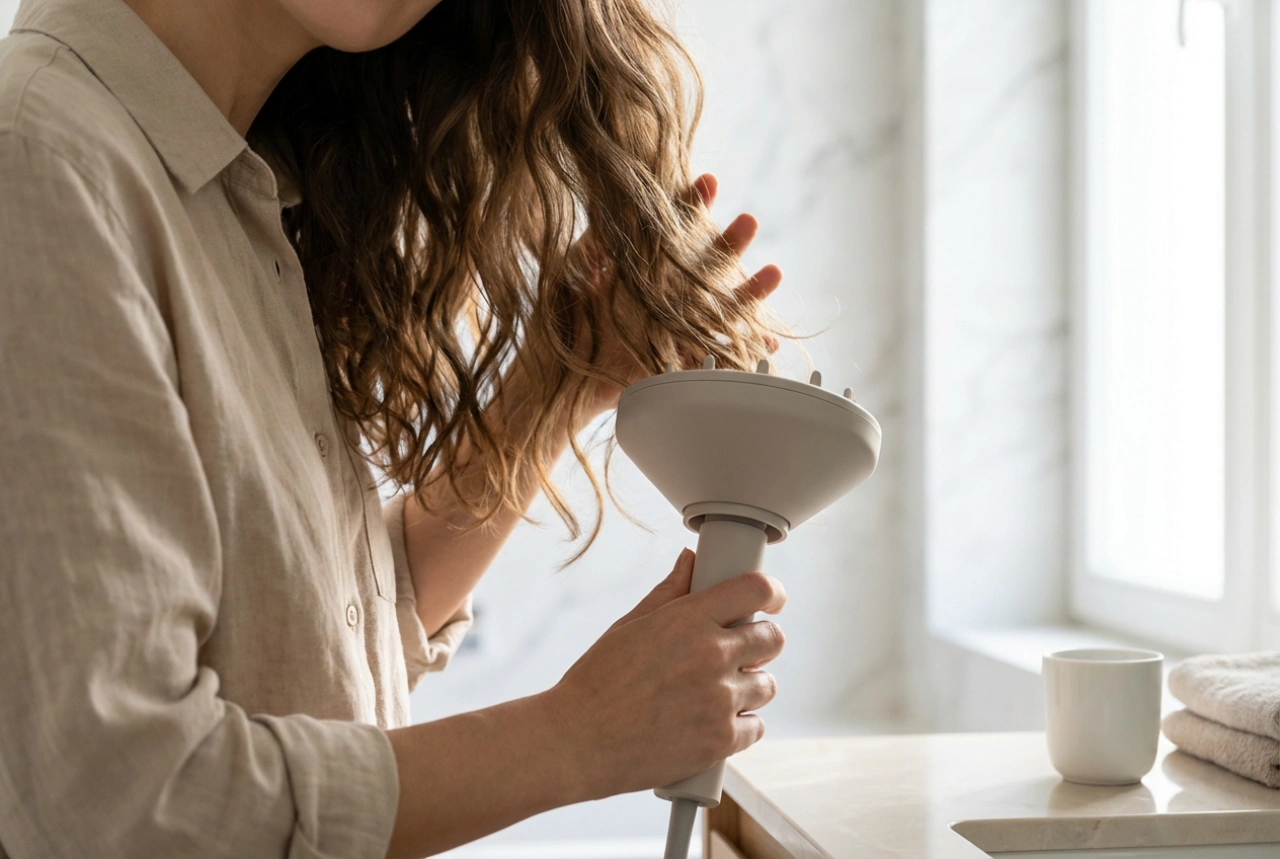 Sèche-cheveux pour boucler les cheveux : embouts et gestes pour des ondulations durables