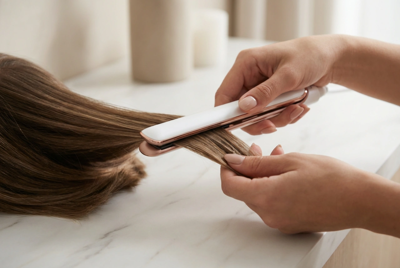Mini-lisseur : le secret d'un coiffage précis pour cheveux courts et franges