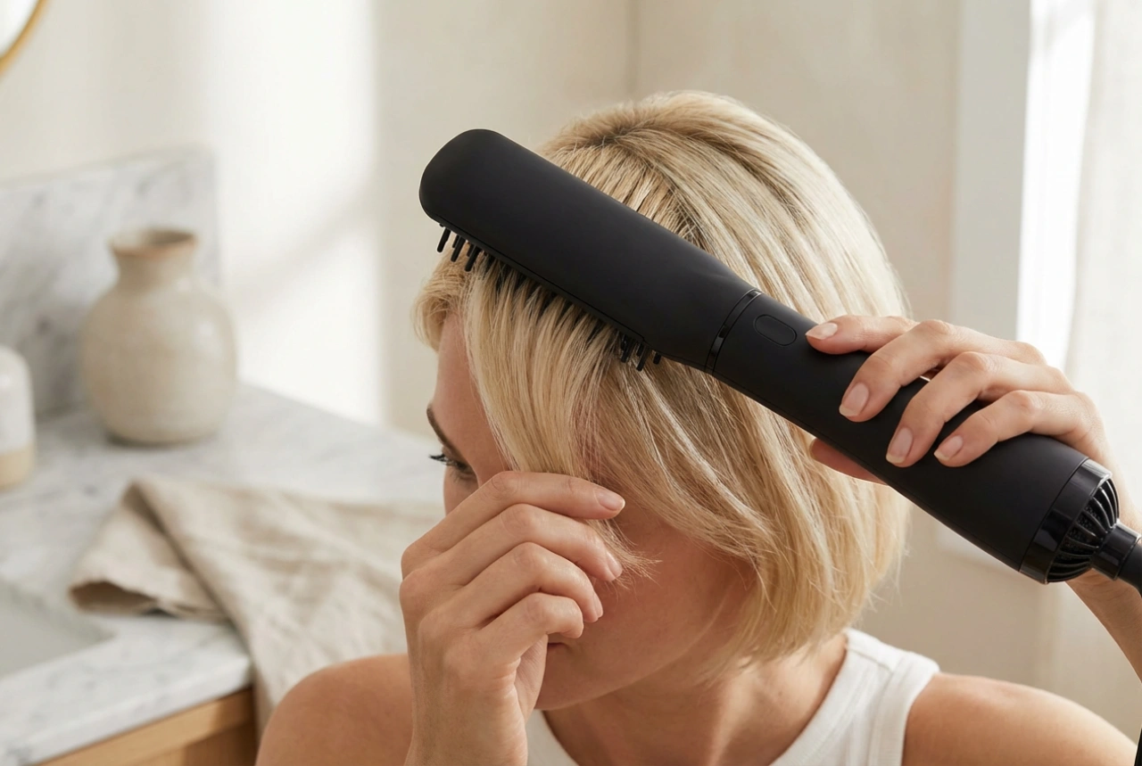 Brosse séchante pour cheveux courts : volume à la racine et coiffage rapide