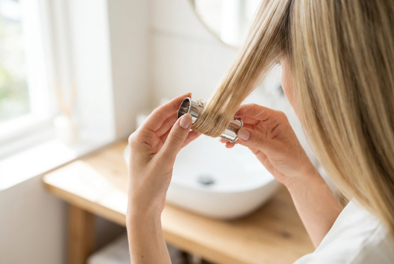 Rouleaux à cheveux en métal : pose, séchage et retrait