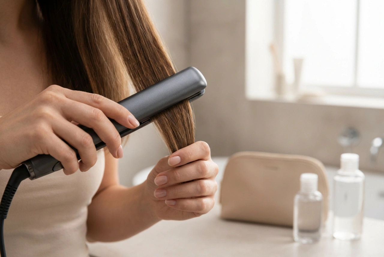 Lisseur de voyage pour cheveux : coiffures compactes en déplacement