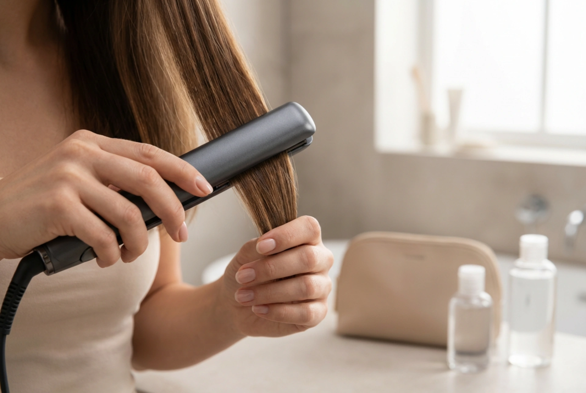 Lisseur de voyage pour cheveux : coiffures compactes en déplacement