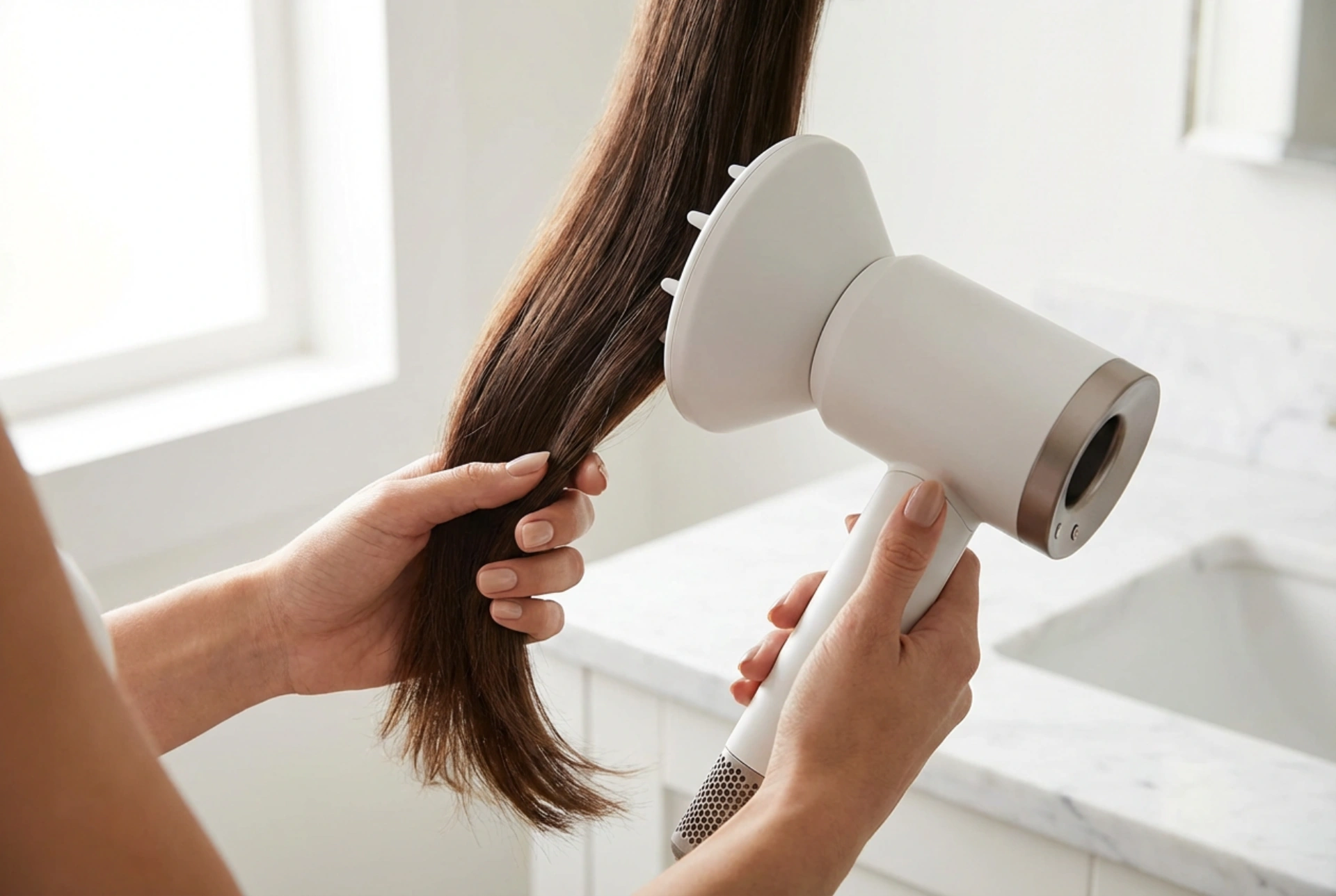 Sèche-cheveux multifonctionnel : comment utiliser les embouts