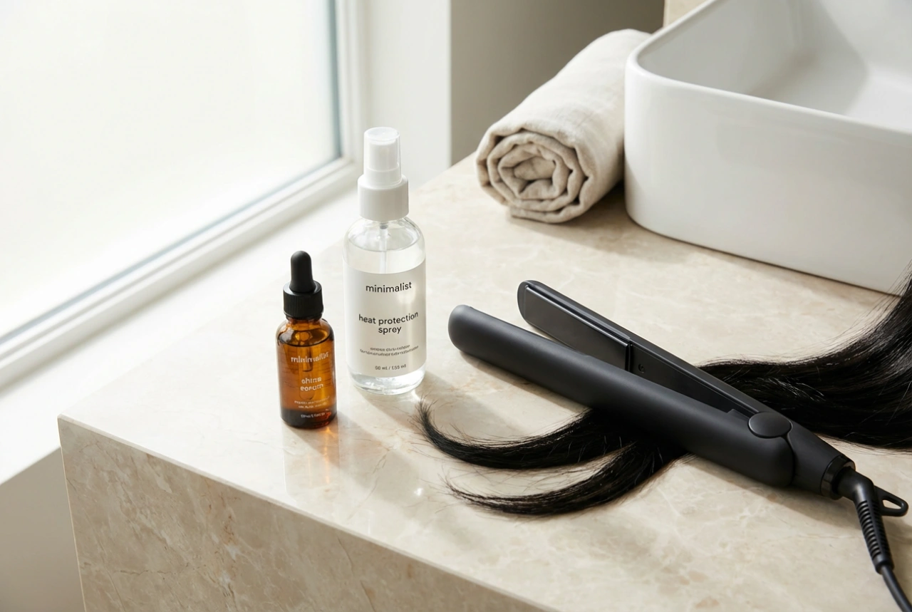 Lissage des cheveux : préparation, température, protection et finition